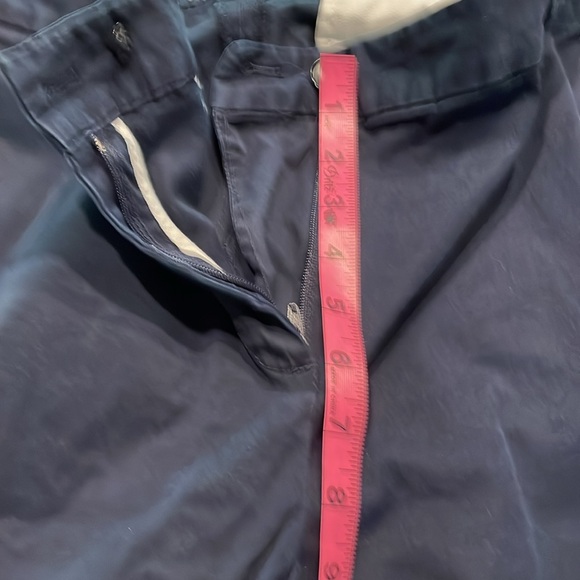 Talbots The Weekend Chino Pants Front Zip & Pockets Navy Blue 14W - Picture 8 of 8